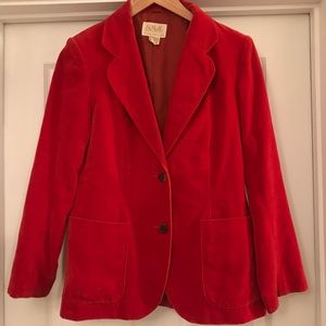 SOLD Burnt orange 🍊 velvet blazer